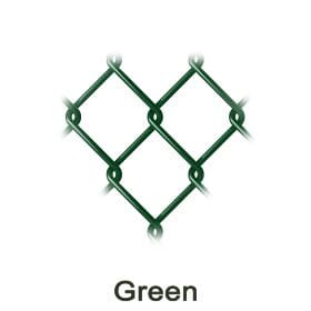 Vinyl Coated Green Chain Link Fence