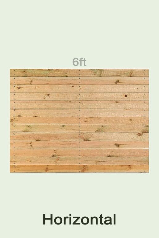horizontal wood fence styles