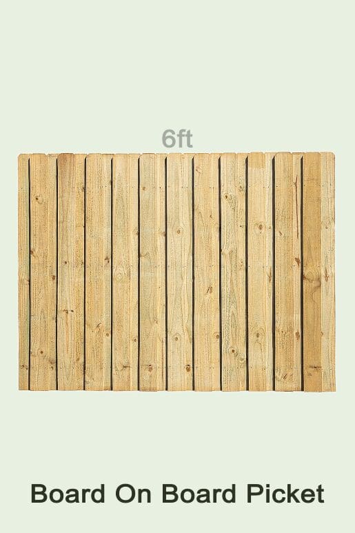 board on board picket wood fence styles