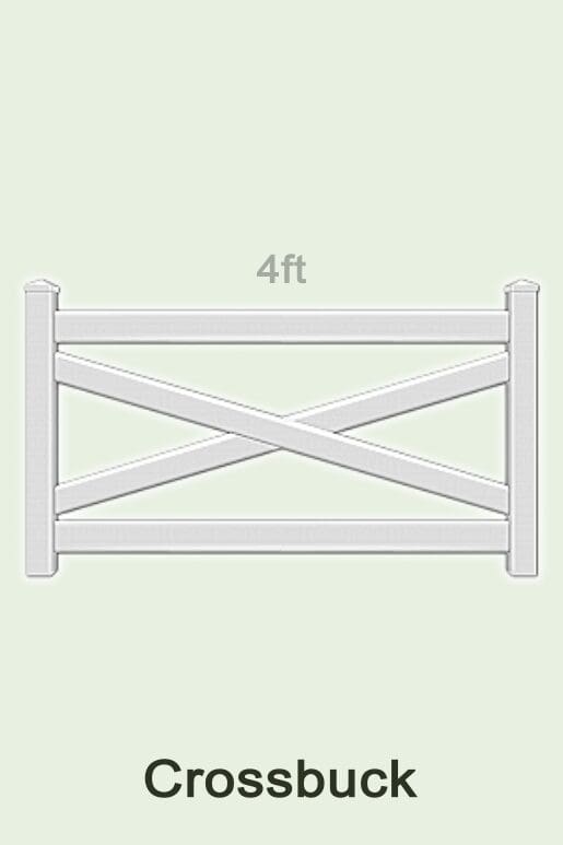 Vinyl Crossbuck Fence