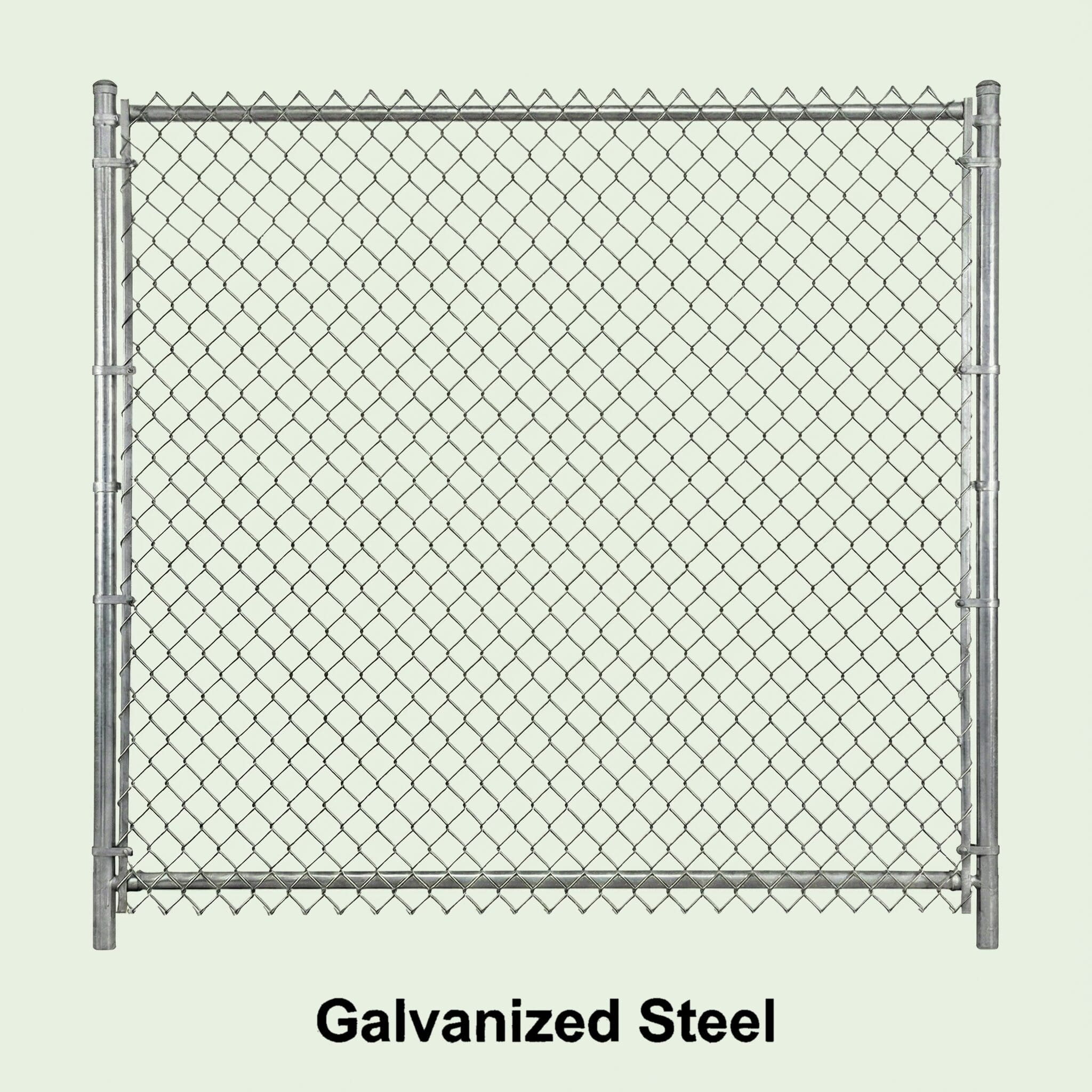 Galvanized Steel Chain Link Fence Style
